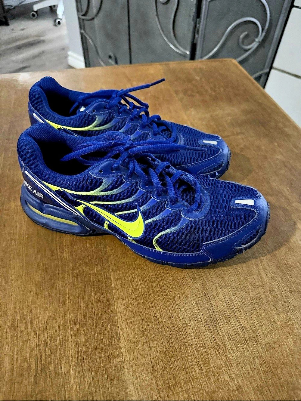 Nike Air Max Athletic Shoes Blue & Green US 8